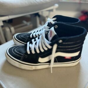 Vans Sk8-Hi Men’s Size 8.5 Blk/Wht